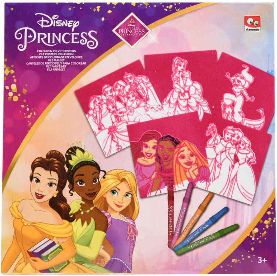 Geen merknaam Disney Princess knutselen Vilt posters inkleuren Knutselen voor meisjes Kleuren Tekenen Creatief- Disney Knutselen Prinsessen knutselen Prinssesen Disney prinsessen Sinterklaas Schoen kado Schoencadeautje Kerst