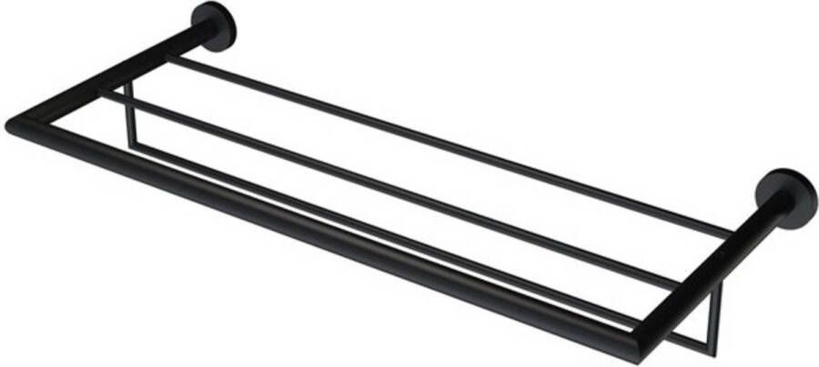 Geesa Nemox Handdoekrek met planchet 62.4cm Zwart