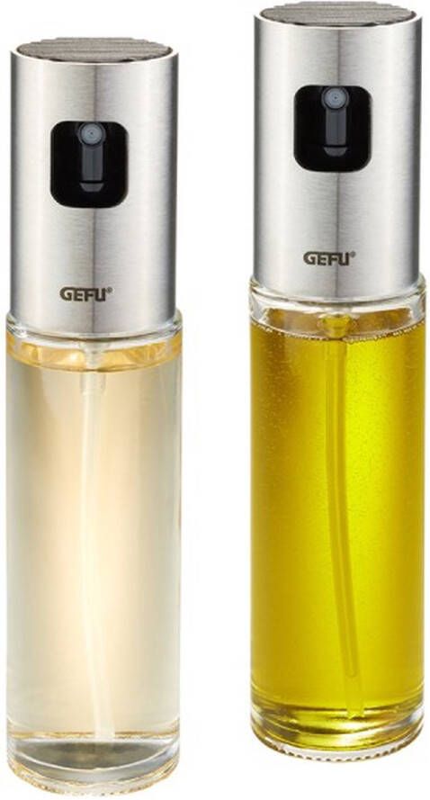 Gefu Azijn en olie sprays Set van 2 stuks 2x 100 ml Glas & RVS NEVA