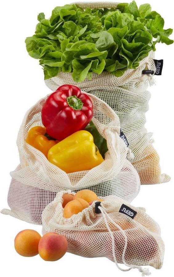 Gefu Fruit en Groente net AWARE Set van 3 Maten