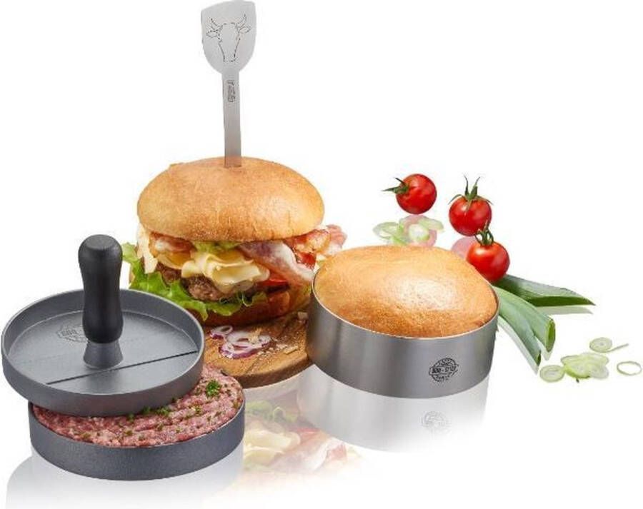 GEFU Hamburger Set BBQ Set van 3