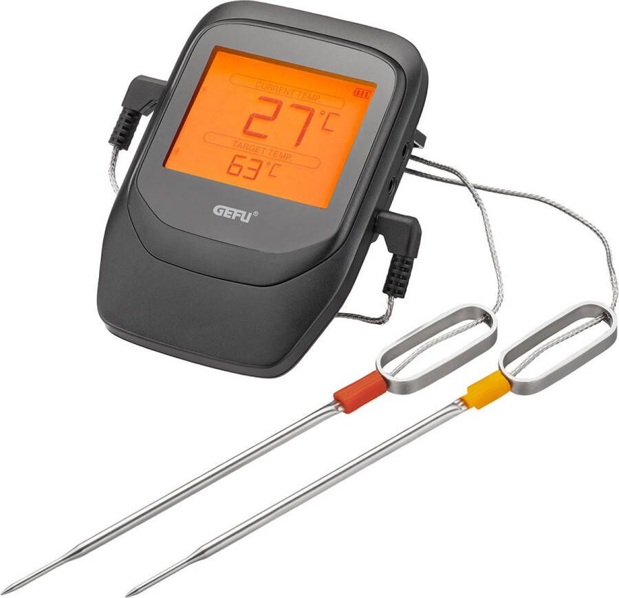 GEFU Vlees en Grill Thermometer Bluetooth Inclusief 2 Sonden | CONTROL+