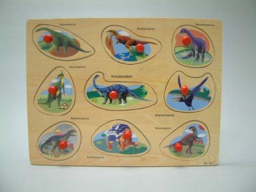 Geharo Vormenpuzzel dinosaurus