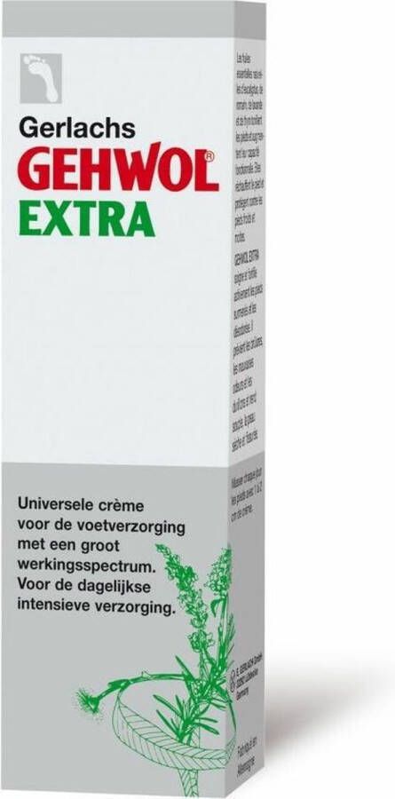 Gehwol Extra Voetbescherming Verzorgende Voetcrème Tube 75ml