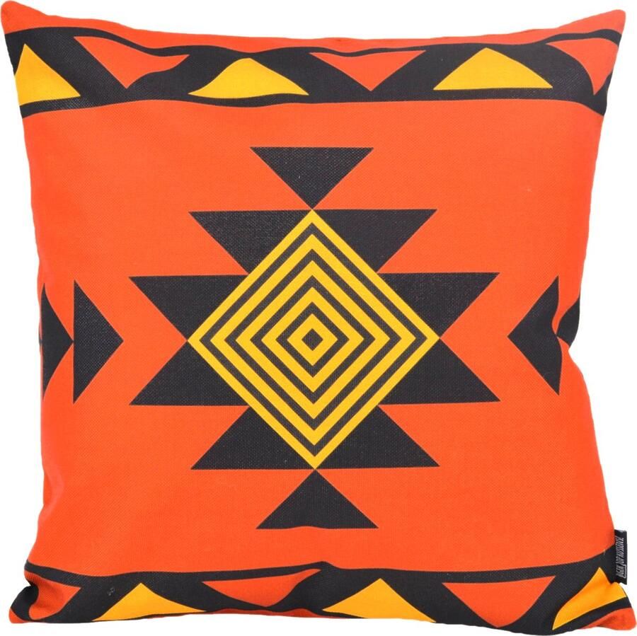 Gek op Kussens! Sierkussen Ibiza Oranje Roest Outdoor Buiten Collectie 45 x 45 cm Polyester