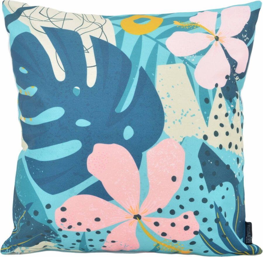 Gek op Kussens! Sierkussen Abstract Summer #2 Outdoor Buiten Collectie 45 x 45 cm Katoen Polyester