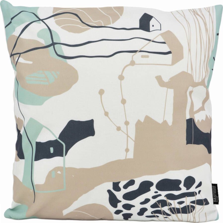 Gek op Kussens! Sierkussen Abstract Summer #4 Outdoor 45 x 45 cm Katoen Polyester