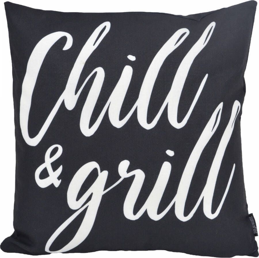 Gek op Kussens! Sierkussen Chill & Grill Outdoor Buiten Collectie 45 x 45 cm Katoen Polyester