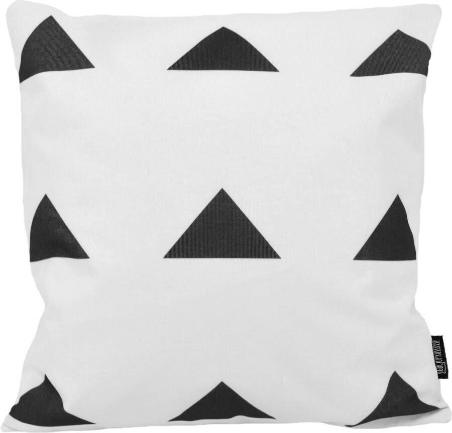 Gek op Kussens! Sierkussen Dano Black White #3 Outdoor Buiten Collectie 45 x 45 cm Katoen Polyester