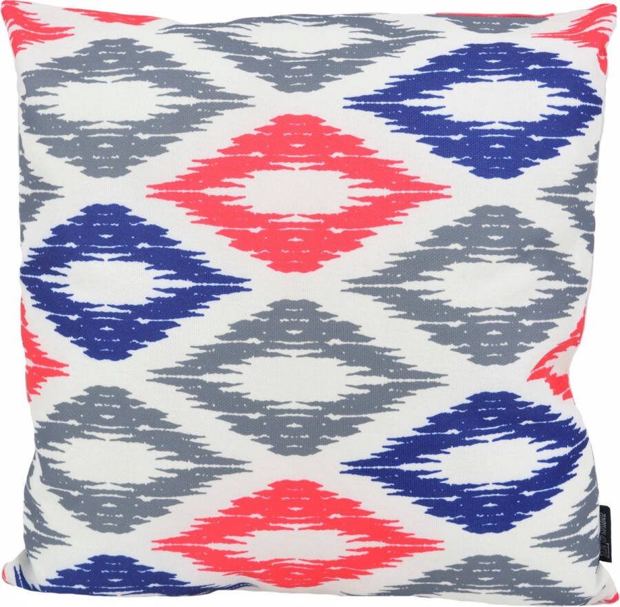 Gek op Kussens! Sierkussen Diamond Roze Blauw Outdoor Buiten Collectie 45 x 45 cm Katoen Polyester