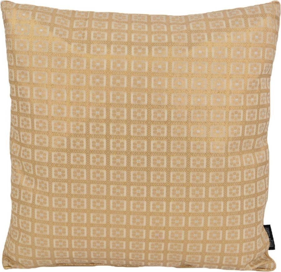 Gek op Kussens! Sierkussen Elvi Beige Gold 45 x 45 cm Polyester