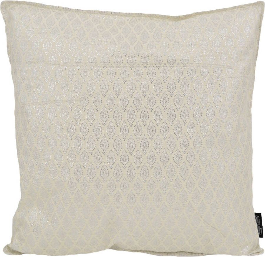 Gek op Kussens! Sierkussen Hila Silver White 45 x 45 cm Polyester