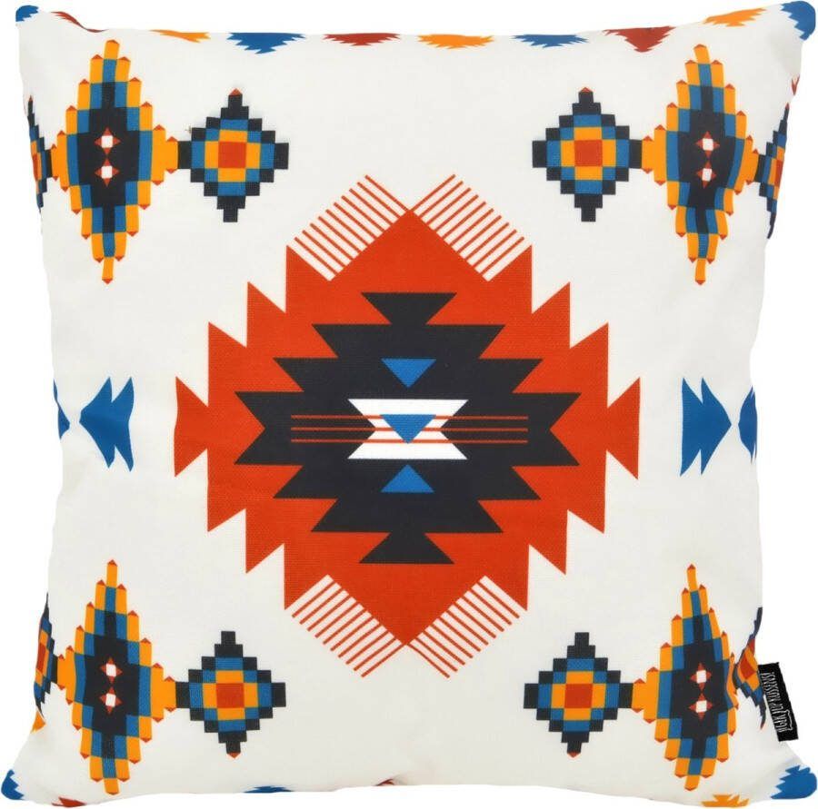 Gek op Kussens! Sierkussen Ibiza Color Outdoor Buiten Collectie 45 x 45 cm Katoen Polyester