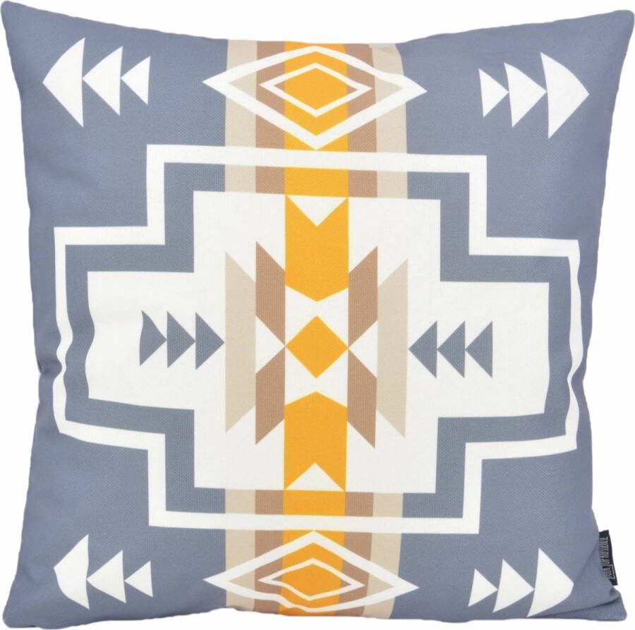 Gek op Kussens! Sierkussen Ibiza Grey Outdoor Buiten Collectie 45 x 45 cm Katoen Polyester