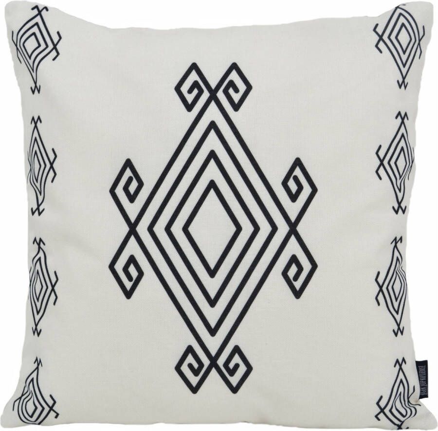 Gek op Kussens! Sierkussen Ibiza White Outdoor Buiten Collectie 45 x 45 cm Katoen Polyester