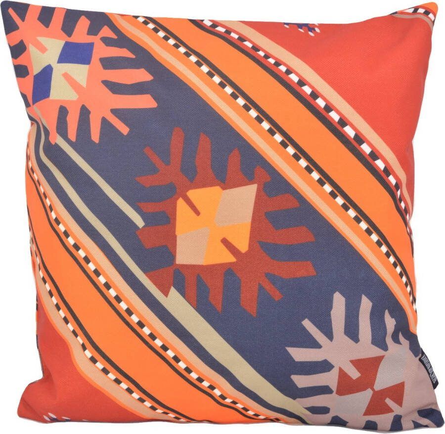 Gek op Kussens! Sierkussen Kelim Print #1 Outdoor Buiten Collectie 45 x 45 cm Katoen Polyester
