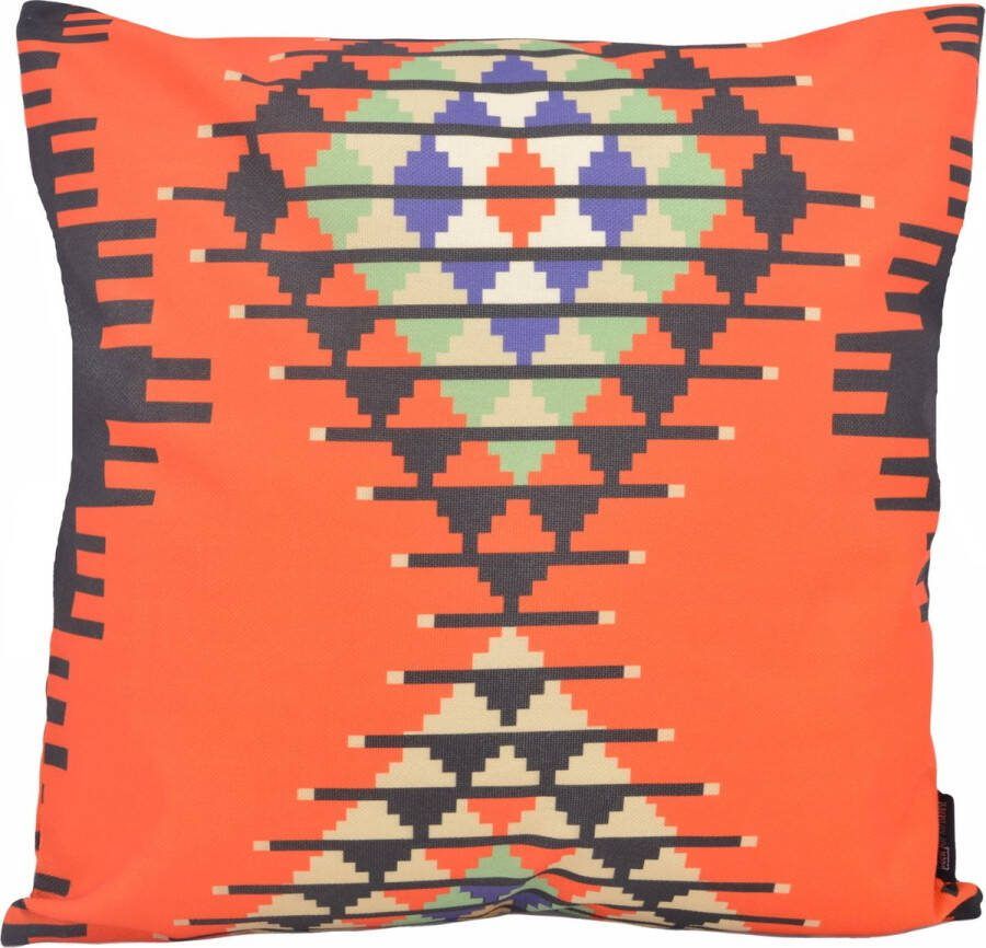 Gek op Kussens! Sierkussen Kelim Print #5 Outdoor Buiten Collectie 45 x 45 cm Katoen Polyester