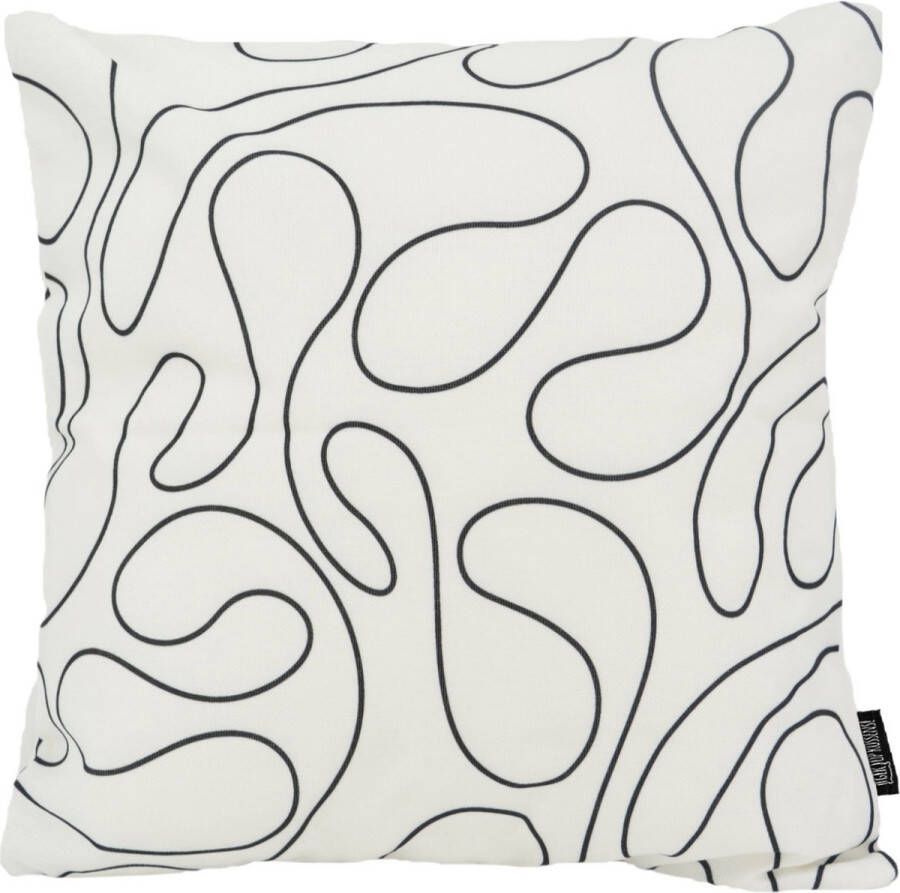 Gek op Kussens! Sierkussen Lines Abstract Outdoor Buiten Collectie 45 x 45 cm Katoen Polyester