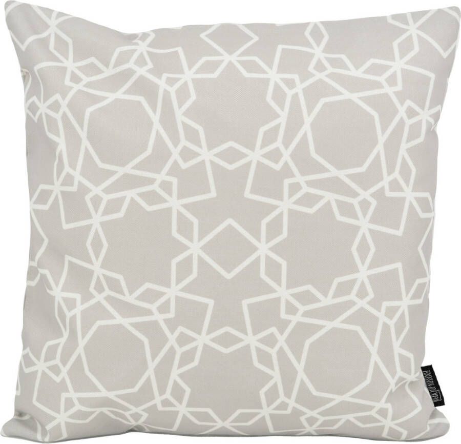 Gek op Kussens! Sierkussen Natural Stars #3 Outdoor Buiten Collectie 45 x 45 cm Katoen Polyester