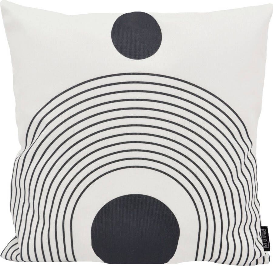 Gek op Kussens! Sierkussen Nore Lines Outdoor Buiten Collectie 45 x 45 cm Katoen Polyester