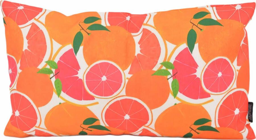 Gek op Kussens! Sierkussen Oranges Outdoor Buiten Collectie 30 x 50 cm Katoen Polyester