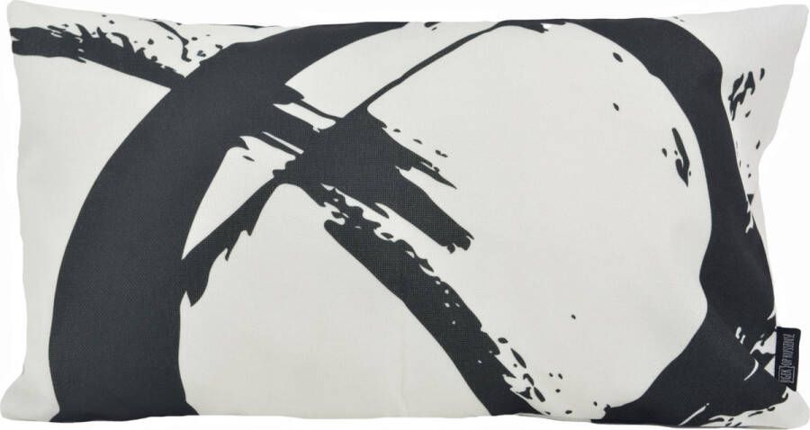 Gek op Kussens! Sierkussen Paint Lines #1 Outdoor Buiten Collectie| 30 x 50 cm Katoen Polyester