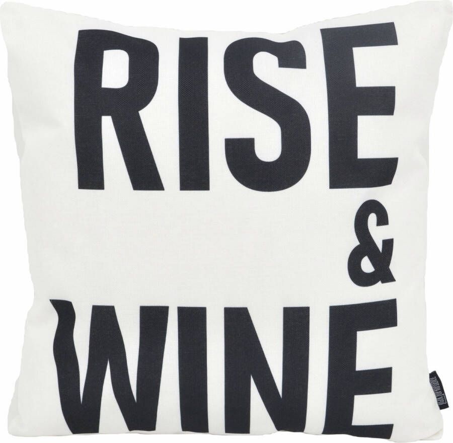 Gek op Kussens! Sierkussen Rise & Wine Outdoor Buiten Collectie 45 x 45 cm Katoen Polyester