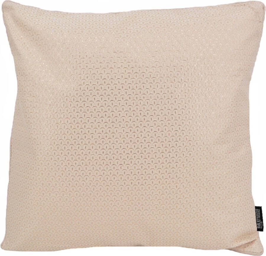 Gek op Kussens! Sierkussen Roxy Ivory Champagne 45 x 45 cm Polyester