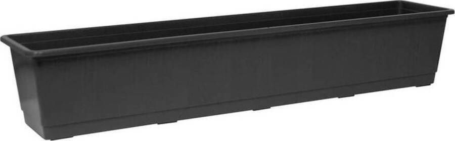 Geli Plantenbak antraciet grijs rechthoekig 40 x 17 5 x 14 5 cm Bloembakken plantenbakken voor binnen buiten - Foto 2