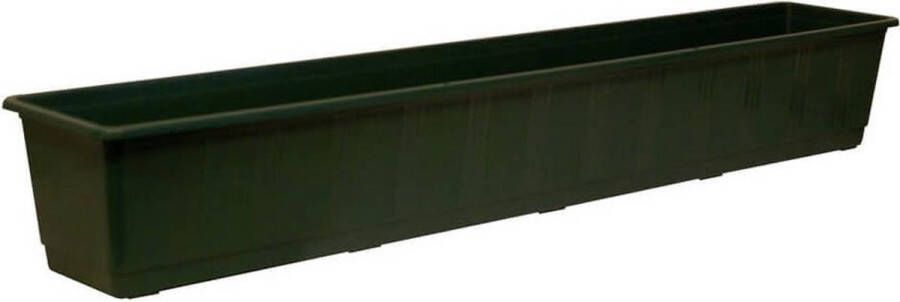 Geli Plantenbak donker groen rechthoekig 40 x 17 5 x 14 5 cm Bloembakken plantenbakken voor binnen buiten - Foto 4