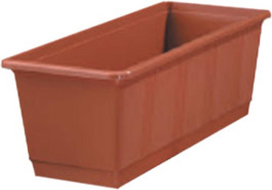 Geli Plantenbak terracotta rechthoekig 80 x 17 5 x 14 5 cm Bloembakken plantenbakken voor binnen buiten