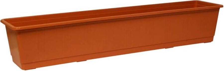 Geli Plantenbak terracotta rechthoekig 80 x 17 5 x 14 5 cm Bloembakken plantenbakken voor binnen buiten