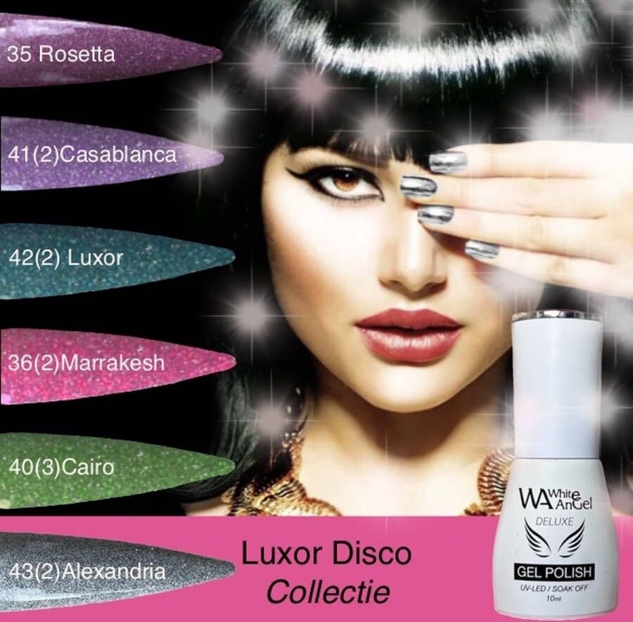 Gellex Deluxe Luxor Disco Collectie Gellak Set – Gellak starterspakket Gel nagellak 6 x 10ml