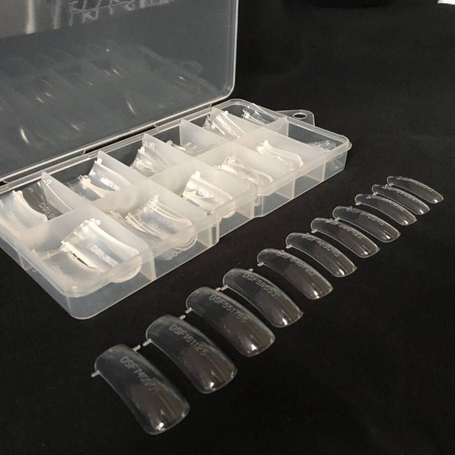 Gellex Dual System Form Clear 120 herbruikbare forms kunstnagels poly acryl gel nagels