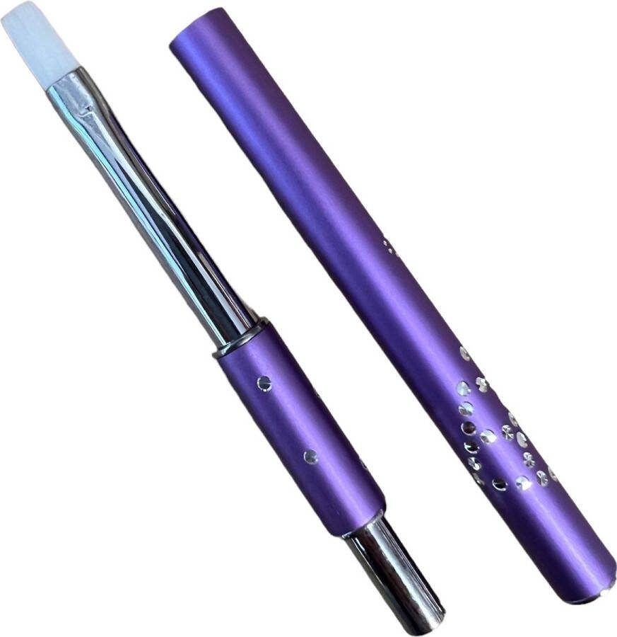 Gellex Gel Penseel #6 (Paars) Poly gel Nail art Penseel Nagel decoratie Nagel kwast – Nail Brush