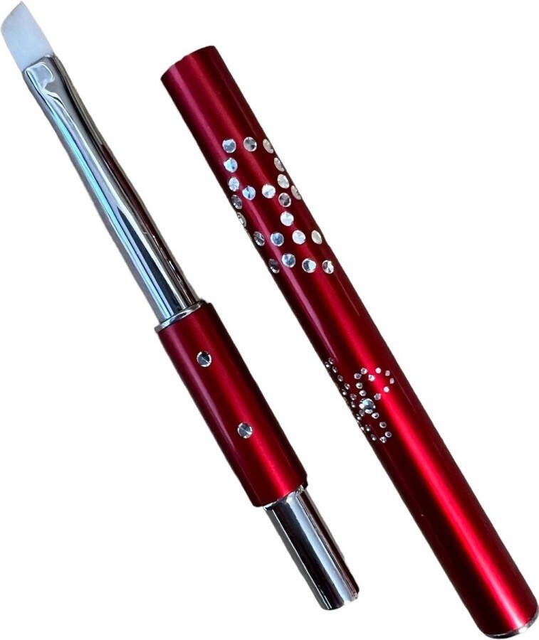 Gellex Gel Penseel #6 (Rood) Poly gel Nail art Penseel Nagel decoratie Nagel kwast – Nail Brush