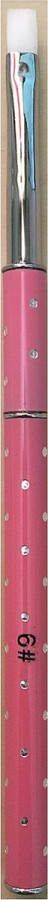 Gellex Gel Penseel #6 (Roze) Poly gel Nail art Penseel Nagel decoratie Nagel kwast – Nail Brush