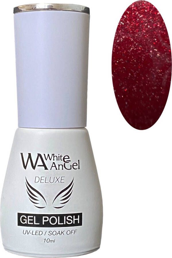 Gellex White Angel Deluxe Gel Polish (109) Glowing Red 10ml Gellak Gel nagellak Shellac Gel nagels Gel Nails