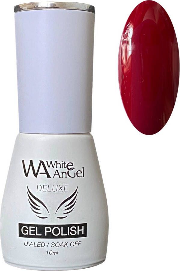 Gellex White Angel Deluxe Gel Polish (882) Stem Red 10ml Gellak Gel nagellak Shellac Gel nagels Gel Nails