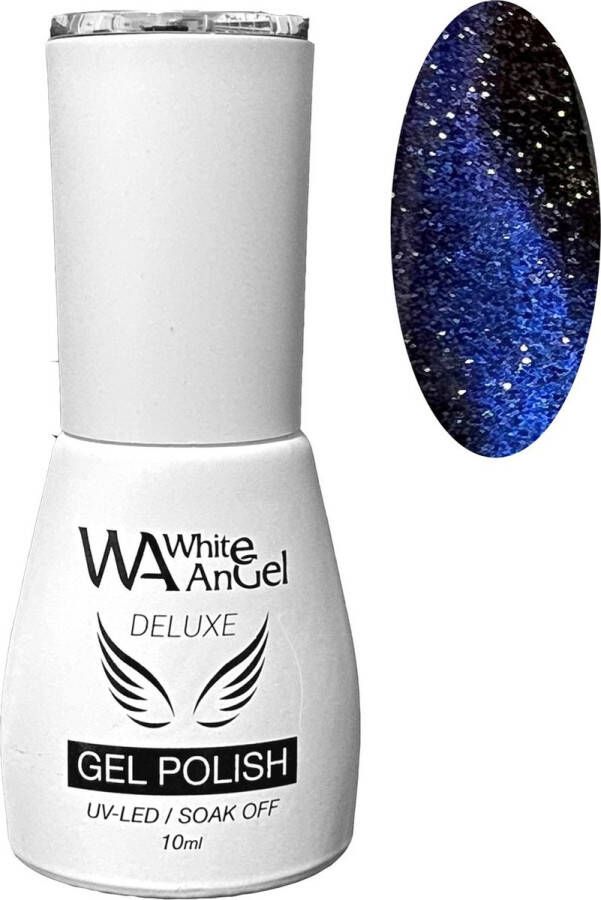 Gellex White Angel Deluxe Gel Polish (Cat Eye-06) Lady Mermelade 10ml Gellak Gel nagellak Shellac Gel nagels Gel Nails