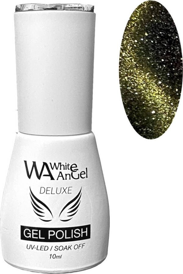 Gellex White Angel Deluxe Gel Polish (Cat Eye-10) Boogie Night 10ml Gellak Gel nagellak Shellac Gel nagels Gel Nails