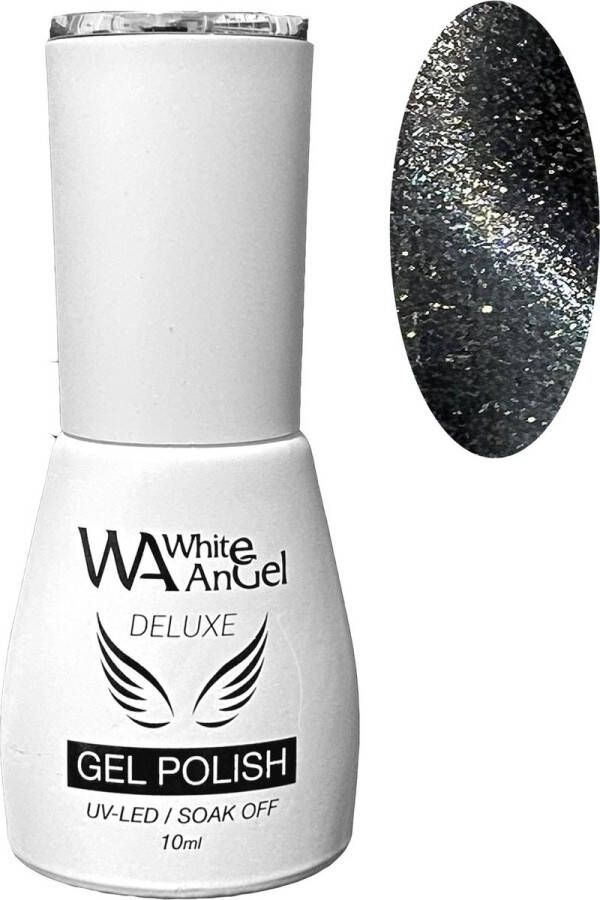 Gellex White Angel Deluxe Gel Polish (Cat Eye-12) Boogie Wonderland 10ml Gellak Gel nagellak Shellac Gel nagels Gel Nails