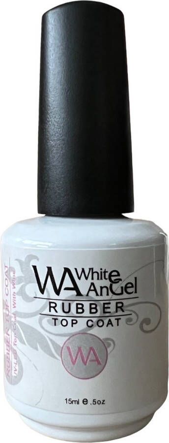 Gellex White Angel Rubber Top Coat 15ml Gellak nagels Gel nagellak Gelpolish Shellac Gel nagels