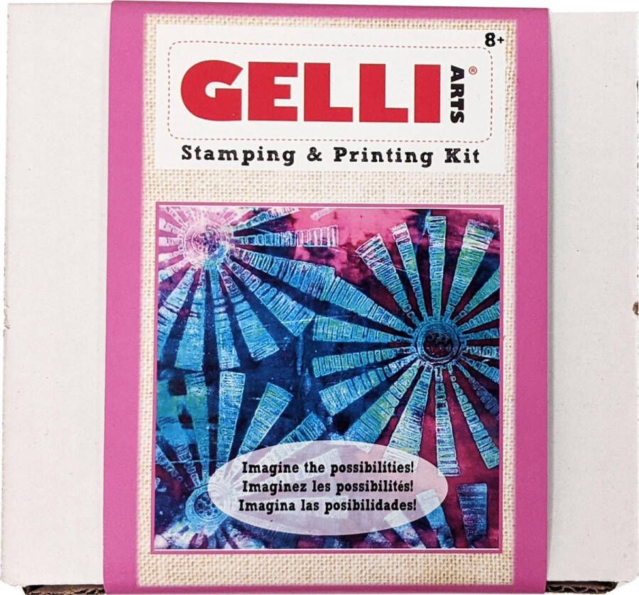 Gelliarts Gelli Arts Stamping & Printing Kit stempel en monoprint set