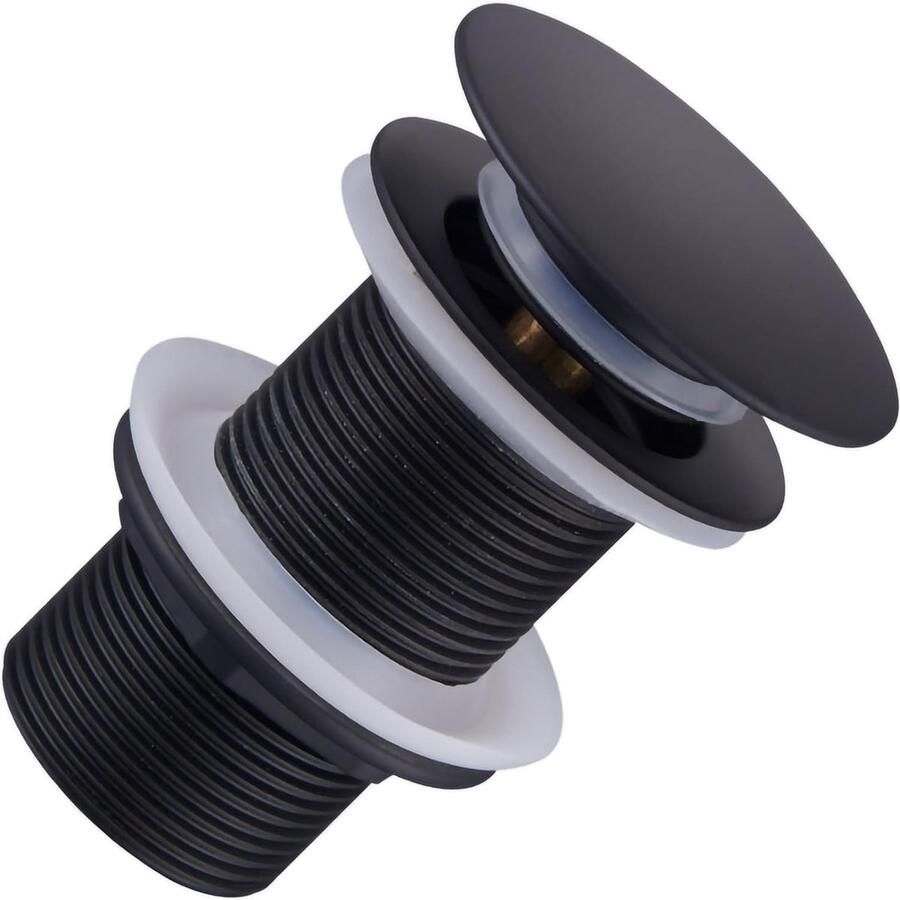 Generic Pop-up wastafelplug zonder overloop wastafelafvoer Gootsteenafvoer zonder gleuf Moderne Pop-up veerplug zonder overloop voor wastafel Wastafelkraan Badkamer