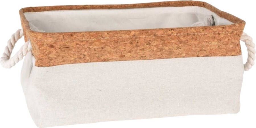 Generic Opbergmand voor sokken en ondergoed Slaapkamer Opbergmand voor katoen en linnen Opvouwbare opbergmand Stoffen opbergdoos 42X29X18CM