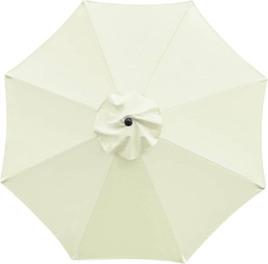 Generic Vervangende hoes voor parasol Vervangende luifel Vervangende parasol stoffen hoes met 8 ribben Vervangende parasoldoek voor buitentafel ( Beige Maat : 3m 8 ribben)