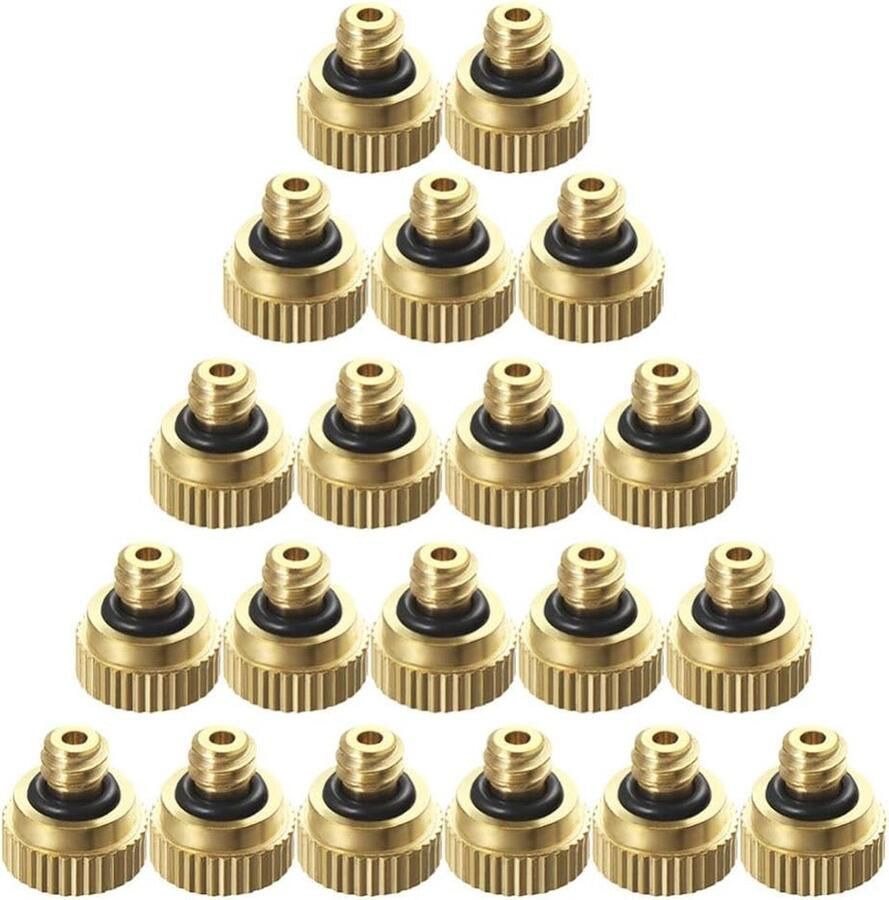 Generieke 40 stuks messing sproeiers voor koelsysteem buiten 6O21AQNKB1502SR31E3ZNIB Gold