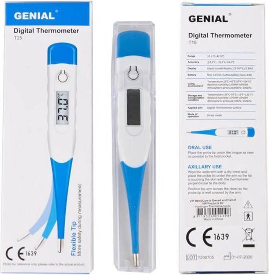 Genial Thermometer Digitaal T15 Flexibele Tip