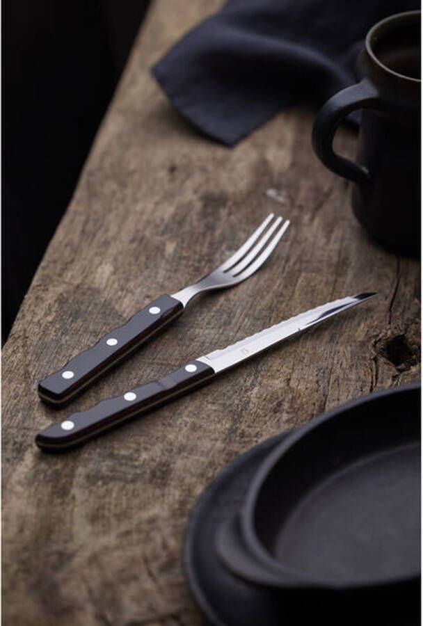 Gense Old Farmer Classic Steakmes 22 cm Hout Staal